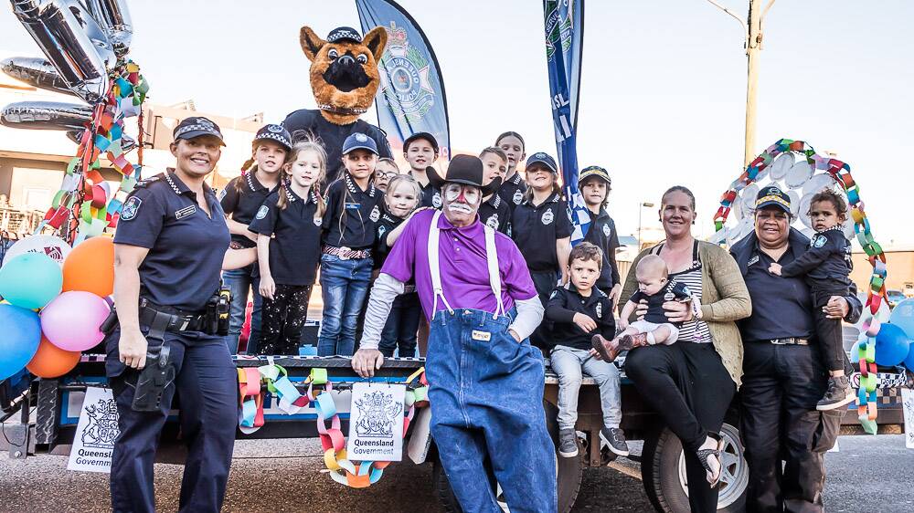 Mount Isa police's float in the Isa Street Parade. Photo supplied.