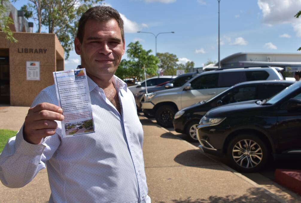 TIMES UP: Mount Isa City Council Director of Compliance and Utility Services Jake Hart said a new approach to time-limited parking commenced in January 2020. Photo: Samantha Campbell.