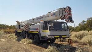 A Zoomlion Mobile Hydraulic Truck Crane is another item under the hammer in the Cudeco Rocklands Mine auction with a bid of $23,009.