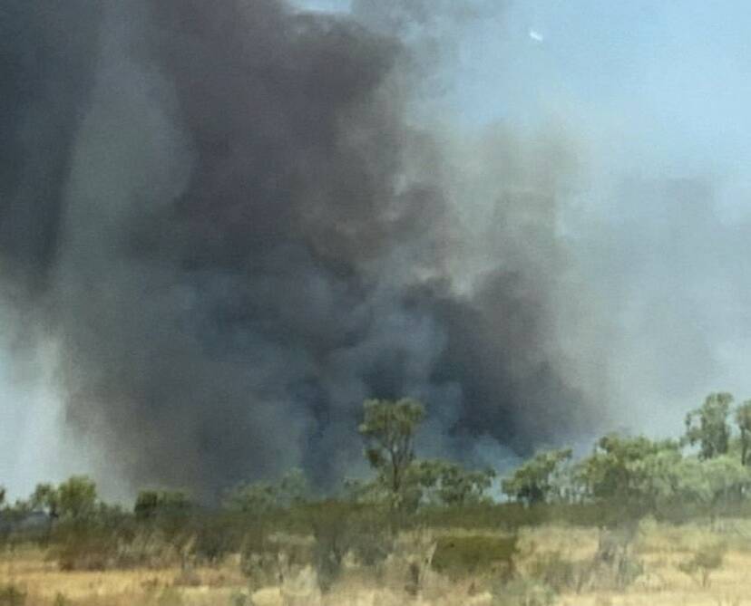 Multiple fires burn across North West Queensland following dry storms across the region. Photo: supplied.