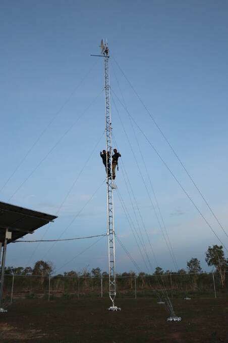 Hope Cr Bawden is not scared of heights. Photo supplied.