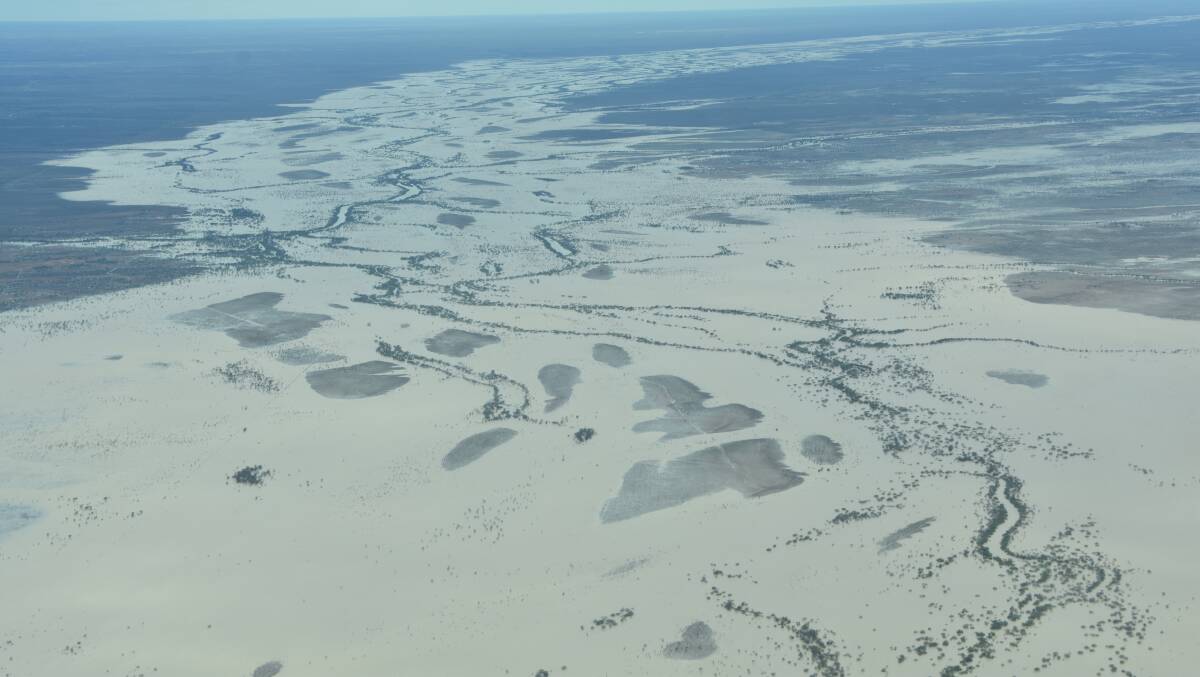 DEVASTATION: An aerial view of the inland sea that impacts many North West and Gulf communities. Photo: Samantha Walton.