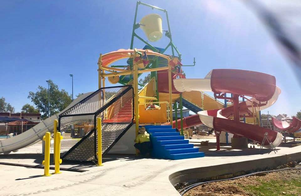 Winton aquatic playground is expected to be complete by the end of September. Photo supplied.