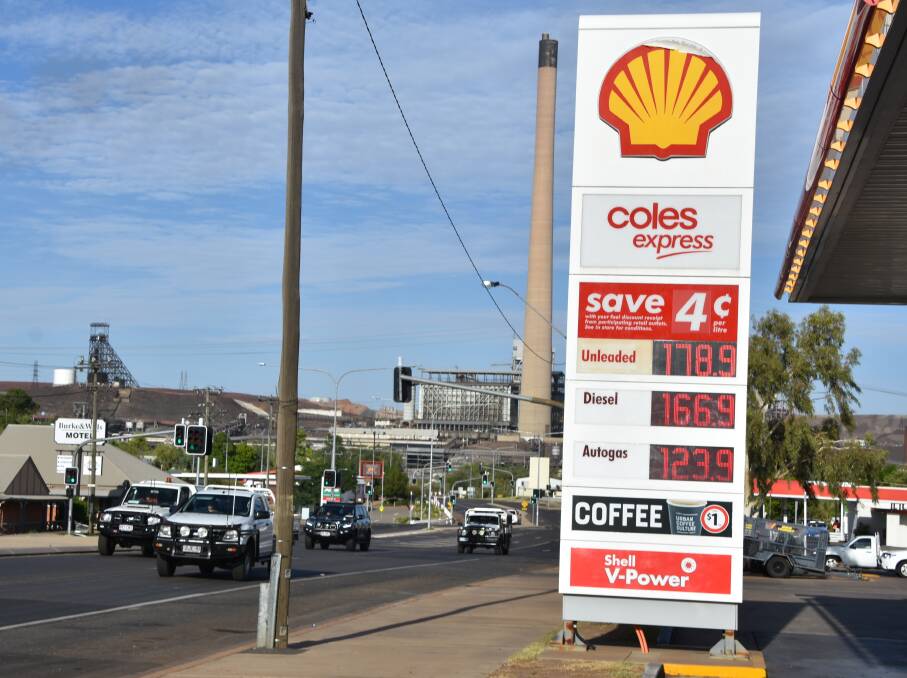 NEW RECORD: Mount Isa Coles Express prices unleaded at 178.9 cents per litre. Photo: Samantha Campbell.