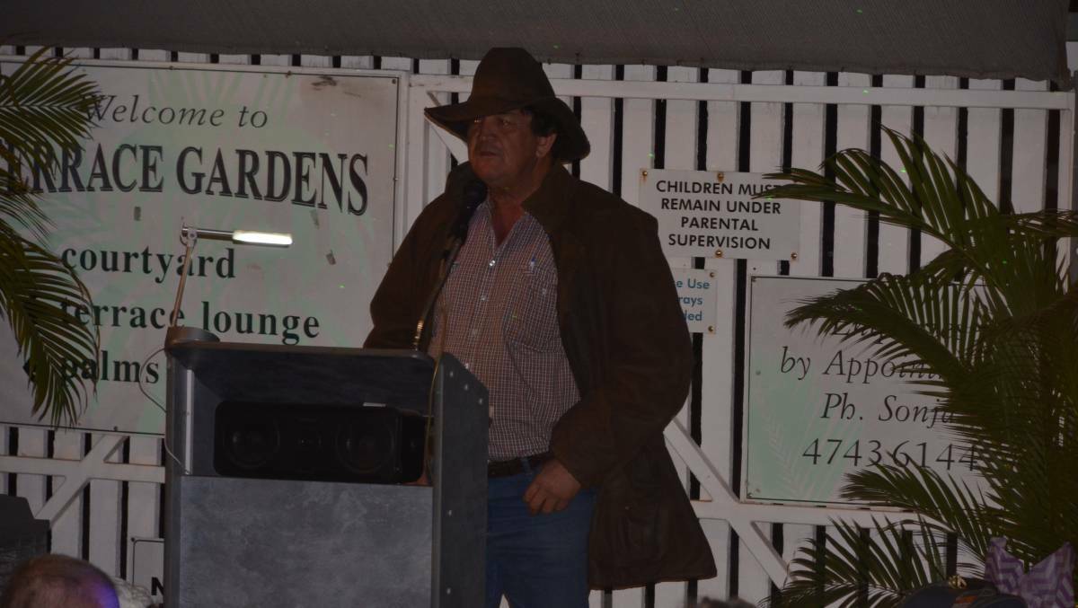 Cloncurry poet Keith Douglas does a reading at the 2018 Bush Poet's Breakfast.
