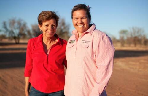 Gregory township Queensland Country Womens Association (QCWA)
members Bev Webber and Rebecca Dixon.