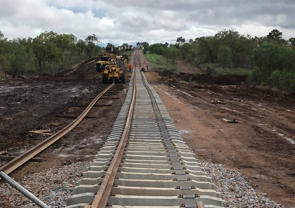 Mount Isa to Townsville line repaired following derailment near Charters Towers. Photo supplied.