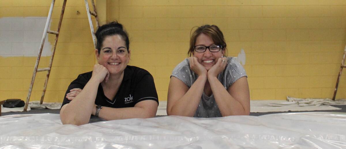 Louise Brogden and Kirsty Winsor oversea the refurbishments of the building from a comfortable position. 