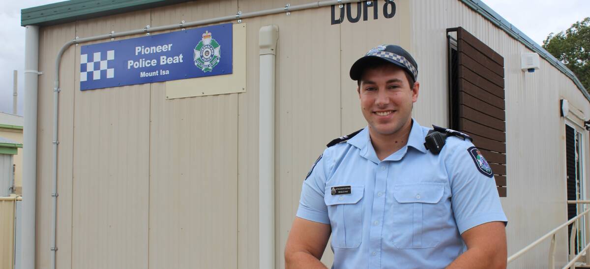 DOORS HAVE OPENED: Acting Senior Constable Bradley Hay is happy to see the Pioneer Police Beat operating on site. Photo: Samantha Walton