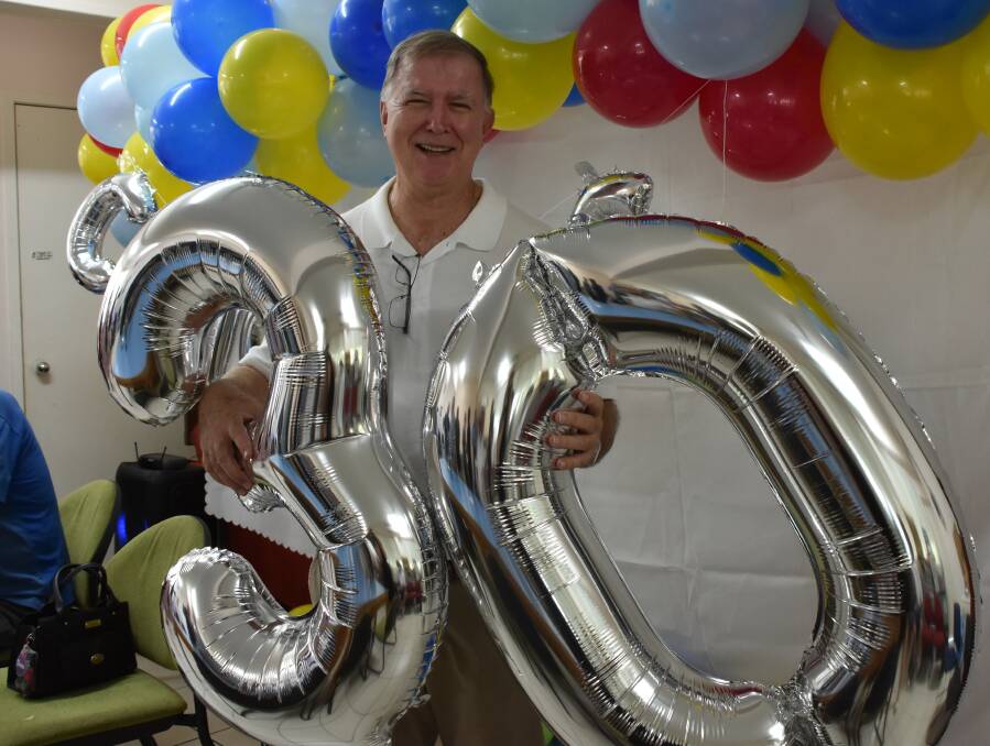 A surprise morning tea was held at the Good Shepherd Catholic Parish on Tuesday to celebrate Father Mick Lowcock's 30 year anniversary in Mount Isa.