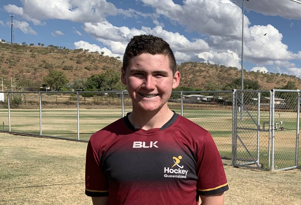 SUCCESS: Brock Philip, 14, reaches new heights in his hockey career being selected for the U15 Queensland squad. Photo: Samantha Campbell.