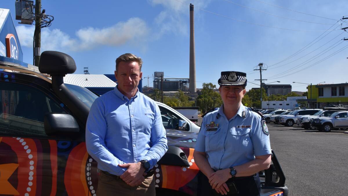 Youth Justice Senior Executive Director Michael Drane and Assistant Commissioner Youth Justice Taskforce Cheryl Scanlon say Mount Isa has an invested team working together to reduce youth crime in the city. Photo: Samantha Campbell.