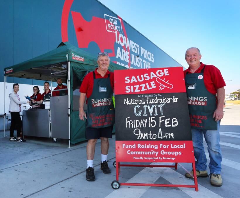 Australia's mainland Bunnings outlets will donate sausage sizzle funds to flood victims in Queensland. Photo supplied.