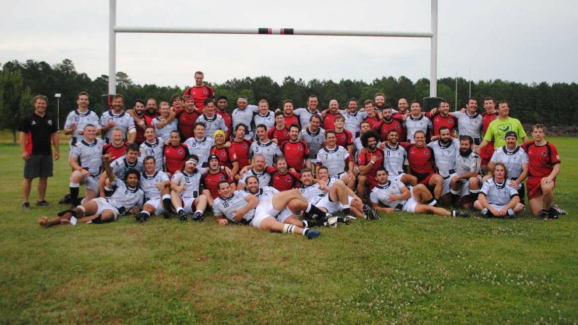The 2018 Queensland Outback Barbarians team in the United States. 