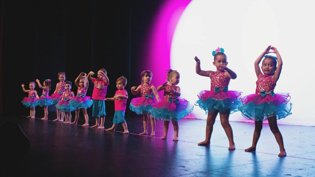 GROOVE: Dancers practice their routines at a full dress rehearsal. Photo: Leonie Winks Photography.