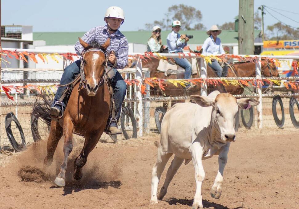 Clint Folker competing in the Juvenile Campdraft in 2021. Photo: file.