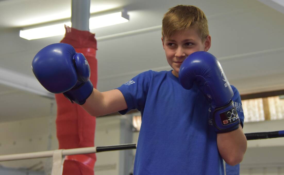 FOCUS: Linkyn Macmillan will compete in the national amateur boxing competition, Golden Gloves. Photo: Samantha Walton.