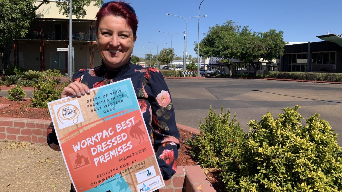 RODEO WEEK: Commerce North West Manager Emma Harman is calling for businesses to enter in this year's Best Dressed Premises competition. Photo: Samantha Campbell.