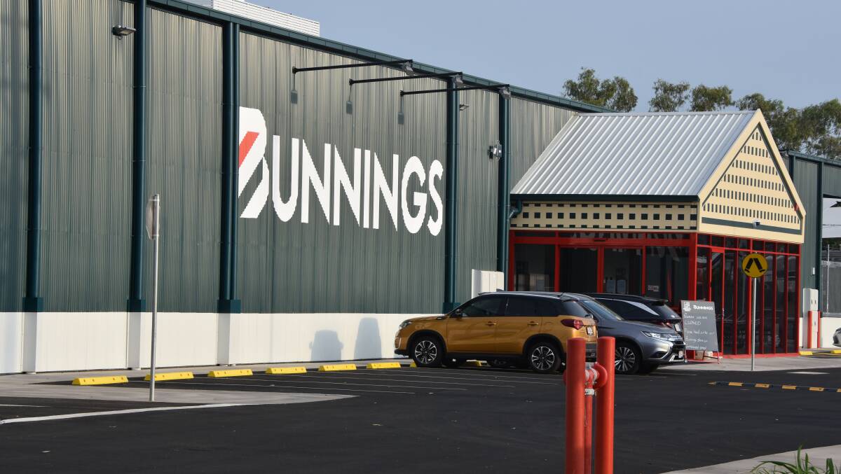 SOON: Staff are stocking shelves at the new Mount Isa Bunnings store ahead of opening next month. Photo: Samantha Campbell.