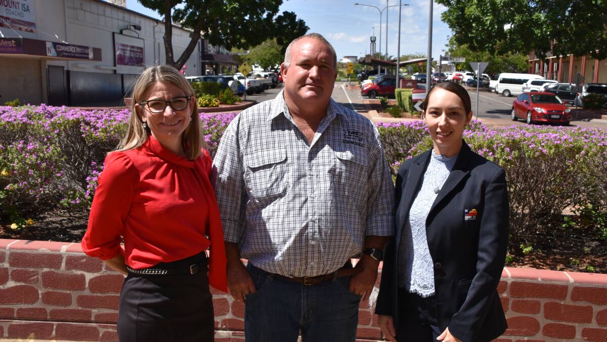 DISAPPOINTED: Mount Isa City Council mayor Joyce McCulloch, councillor for environmental management Paul Stretton and chief executive officer Sharon Ibardolaza. Photo: Samantha Walton.