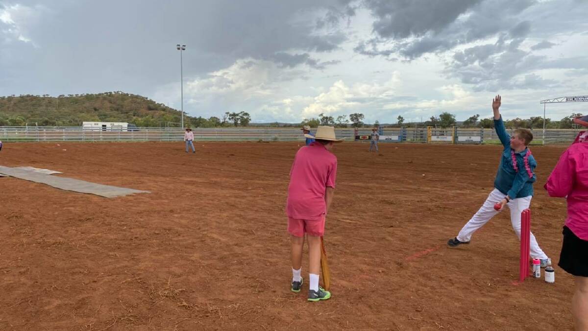 Club members enjoy a day in the arena playing cricket and raising funds for the McGrath Foundation. Photo supplied.