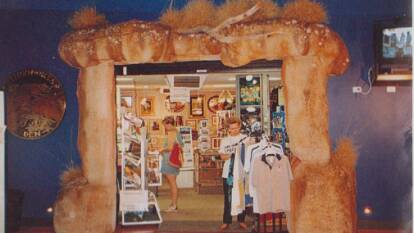 Ms Neville's shop at Riversleigh Fossil Centre. Photo supplied.