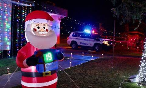 A round of Santa-plause for the effort gone into decorating Boulia Station. Photo supplied.