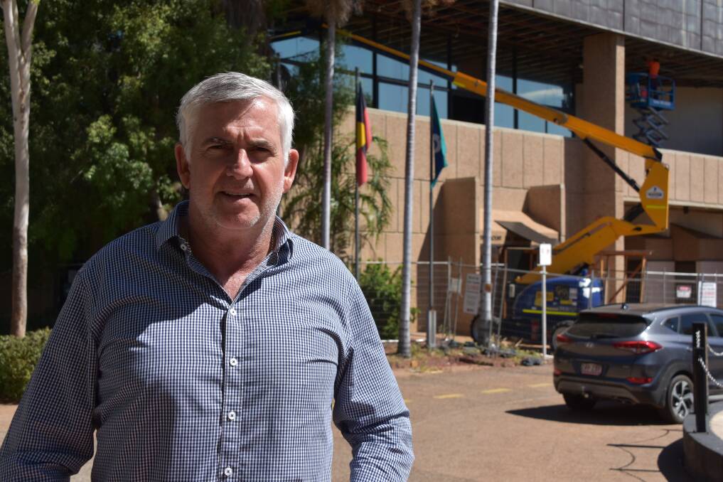 UPGRADE: Works and Construction Councillor Mick Tully says majority of the Civic Centre works will be complete by April. Photo: Samantha Campbell.