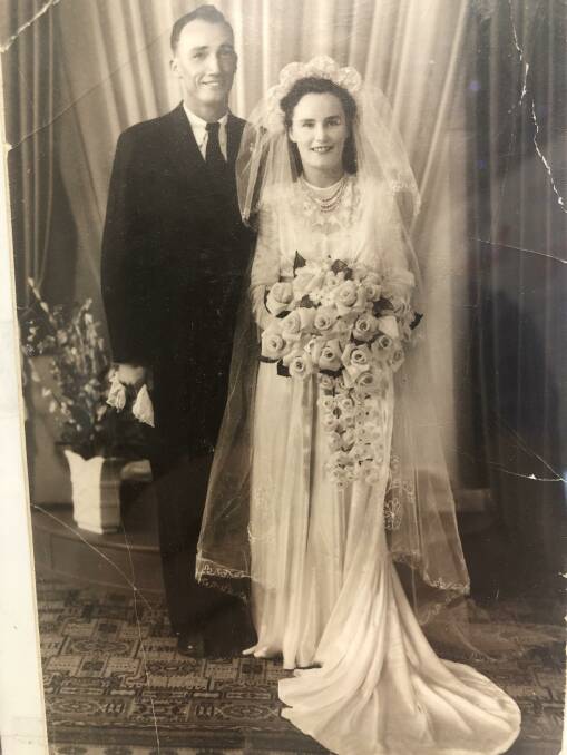 Lionel and Dot Hudson were married in the Methodist Church in Winton on December 3, 1949. Photo supplied.
