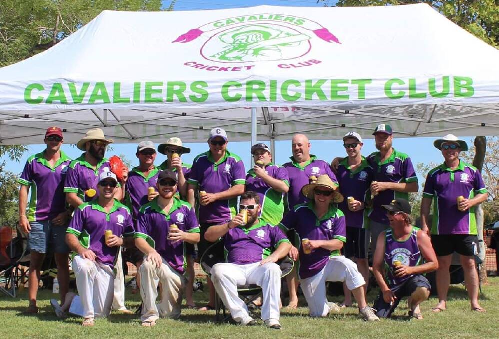 BOYS IN PURPLE: Cavaliers Cricket team at the Gold Field Ashes. Photo supplied.