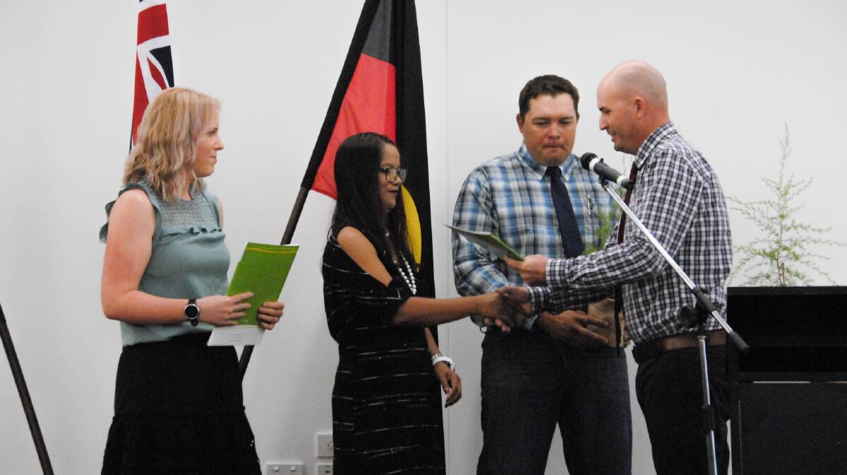 AUSSIE: Cloncurry welcomed two new Australian citizens. Photo supplied.