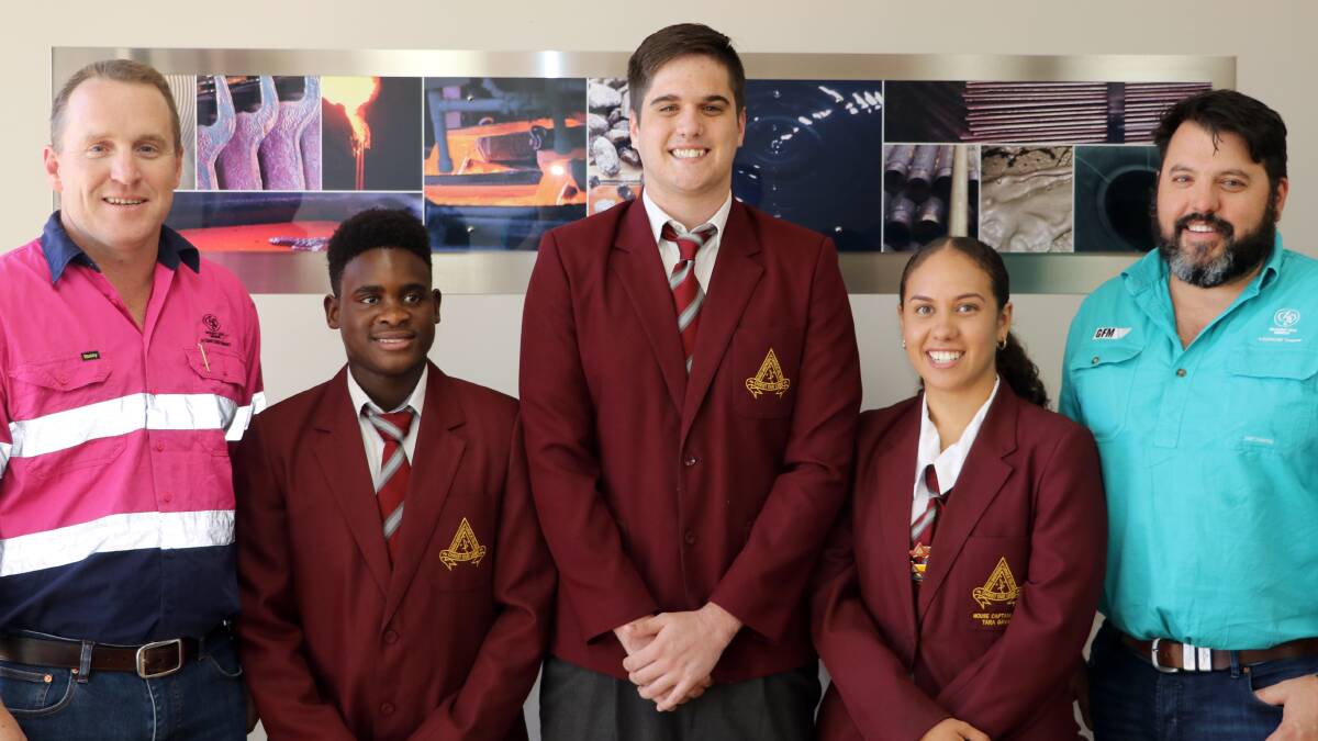 Good Shepherd Catholic College students Tara Gavan, Taku Tembo and Henry Carland were recipients of the Glencore Student Excellence Scholarships.