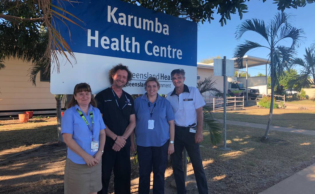 Karumba Staff with Nurse Practitioner David Baker (second from left). Photo supplied.