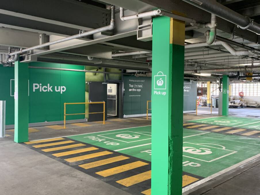 BAYS: New Woolworths grocery pick up zone opened on Wednesday December 18. Photo: Samantha Walton.