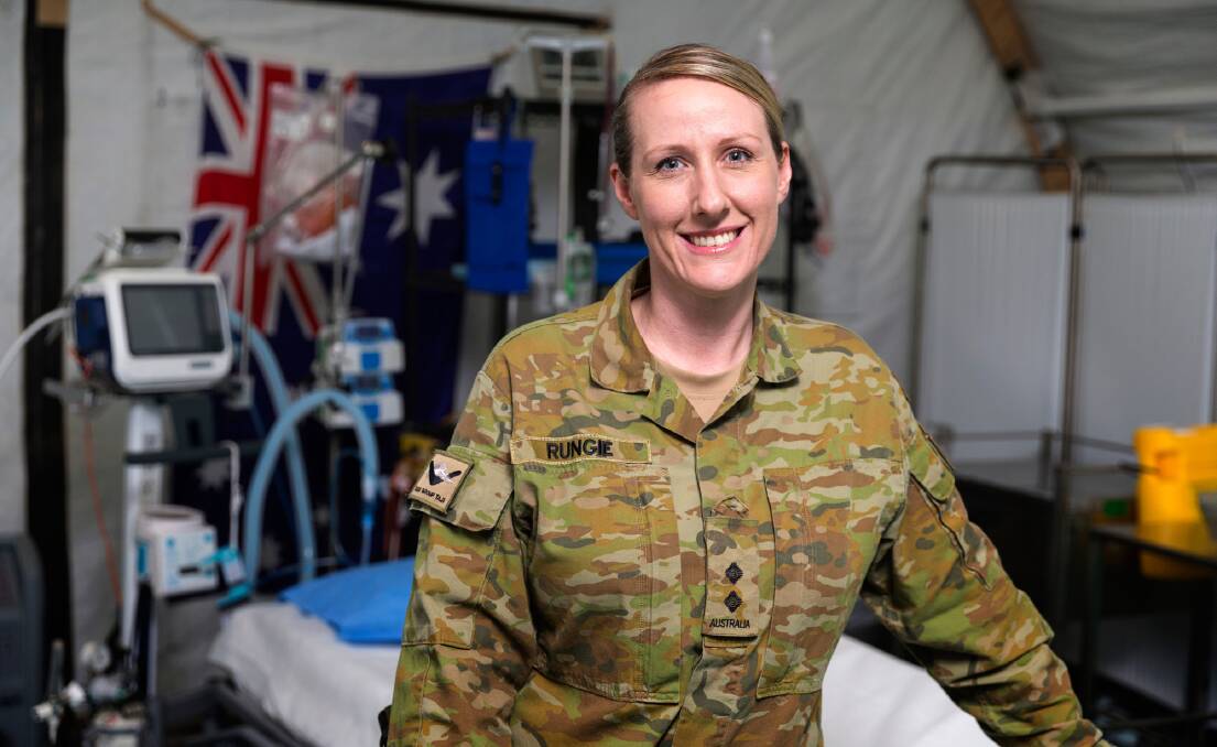 ACTIVE SERVICE: Mount Isa nurse Alexandra Rungie deploys to Iraq for the second time in four years. Photo supplied.