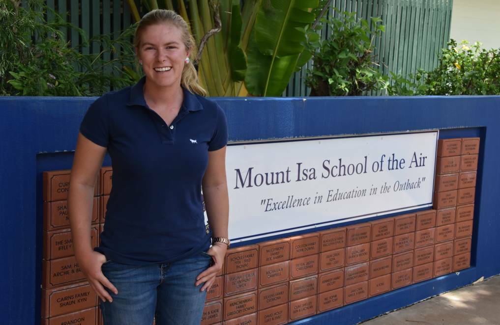 Maddie Staff was a governess through Mount Isa School of the Air. Photo: Samantha Campbell.