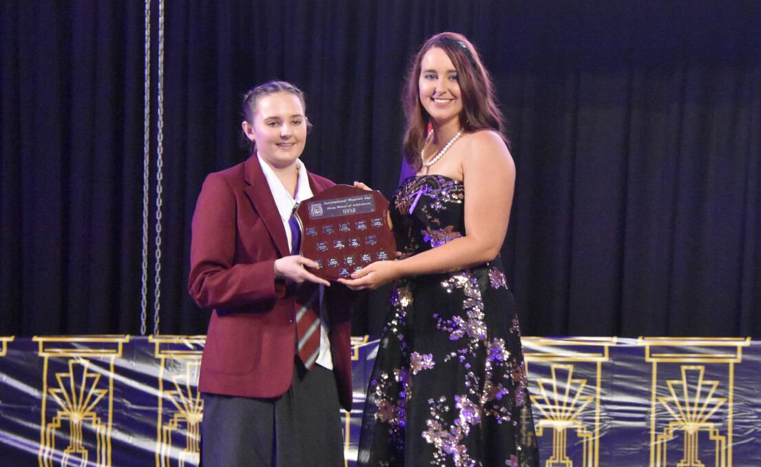 CONGRATULATIONS: Zonta's Young Woman of Achievement was awarded to Charlotte Coghlan and presented by North West Star senior journalist Samantha Campbell.