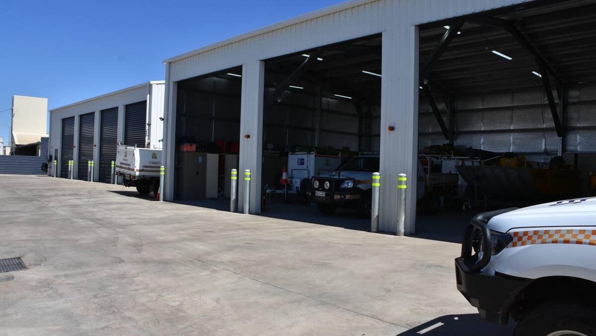 ROOM: There are three new sheds on site for the QFES, SES and Rural Fire Brigade. Photo: Samantha Campbell.