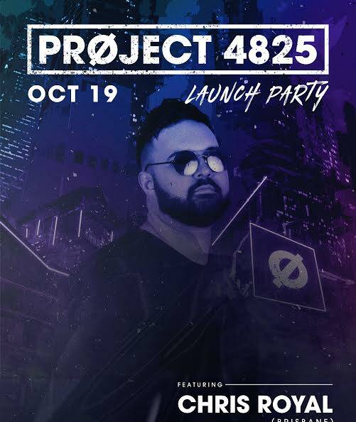 LAUNCH PARTY: Chris Royal the event organiser will be headlining Project 4825.