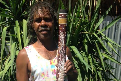 Shawn Major and his beloved didgeridoo. 