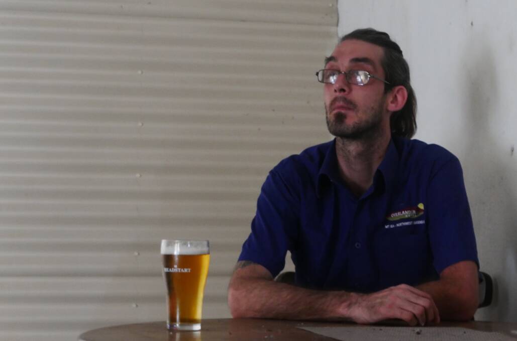 SHUT: Overlander barman Chris Billings is unsure when his employer will re-open. Photo: Aidan Green