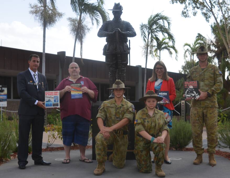 NEW ADDITIONS: Johnathan Visser, Barry Byrnes, Chris Stephans, Charlee Low Mow, Mayor Joyce McCulloch and Major Benjamin Edwards. Photo: Aidan Green. 