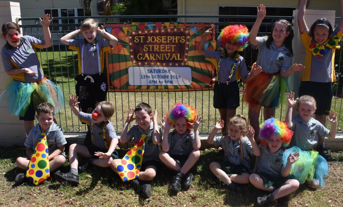 PARTY: Students get ready for their up and coming St Joseph's Street Carnival. Photo: Aidan Green