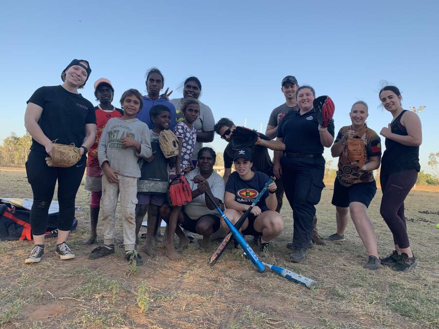 HOME BASE: Doomadgee has seen a comeback of women's softball. Photo: Qld Police Service