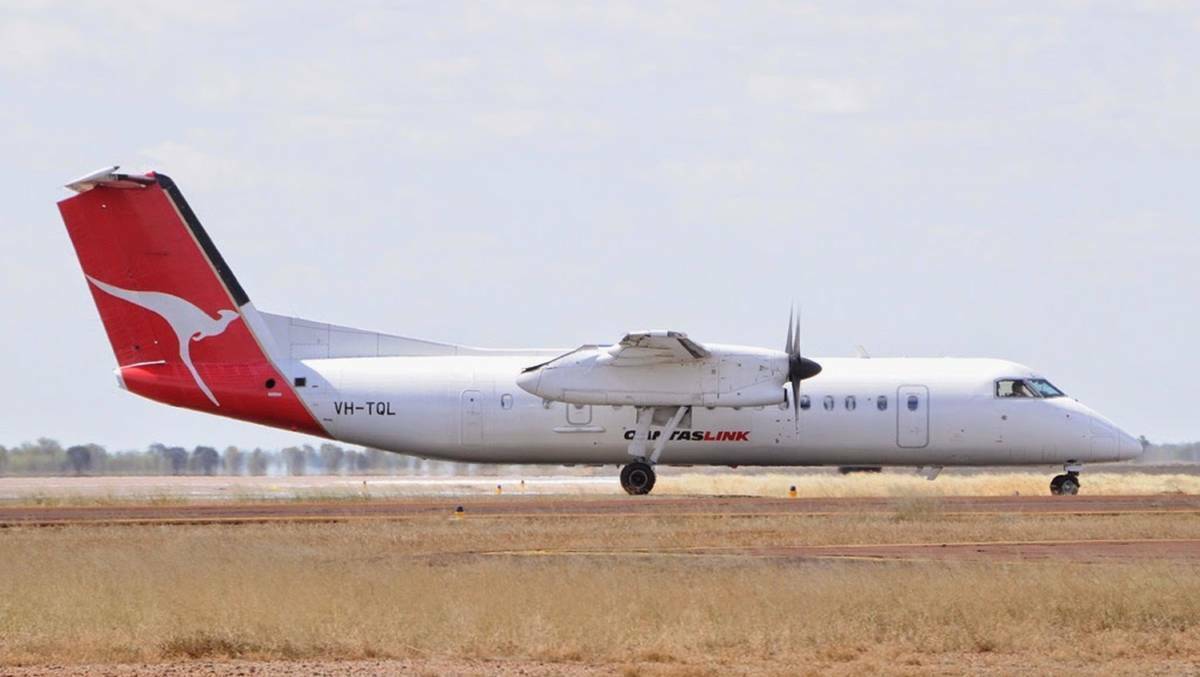 LANDING: A Qantas flight to Cloncurry blew a tyre while landing.