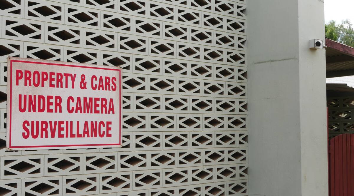 The surveillance camera that recorded the entire crime. Photo: Aidan Green