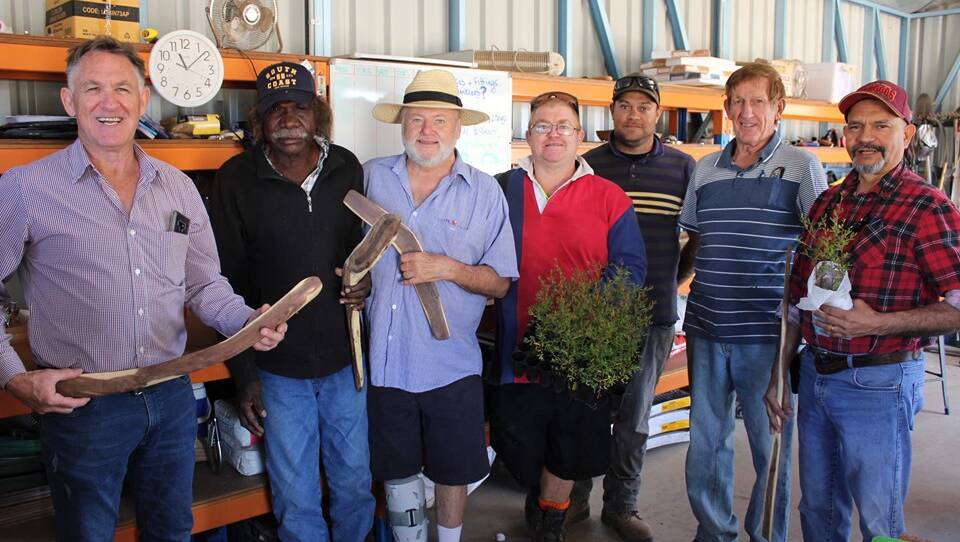 MEN'S SHED: Deputy Mayor Phil Barwick at the Mount Isa men's shed. Photo: ABC North West. 