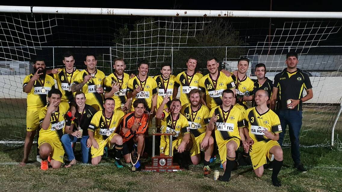 BACK TO BACK: Atlas take home the Mount Isa men's premiership in their victory over Parkside A. 