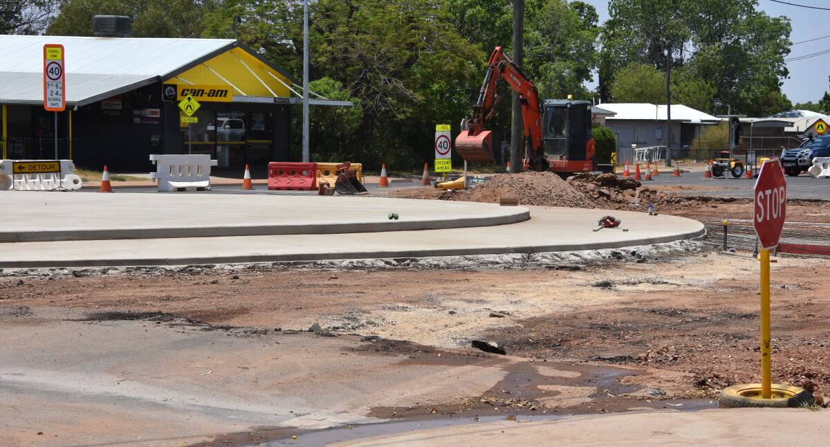 The new roundabout should be ready by the time school goes back in 2020. Photo: Aidan Green