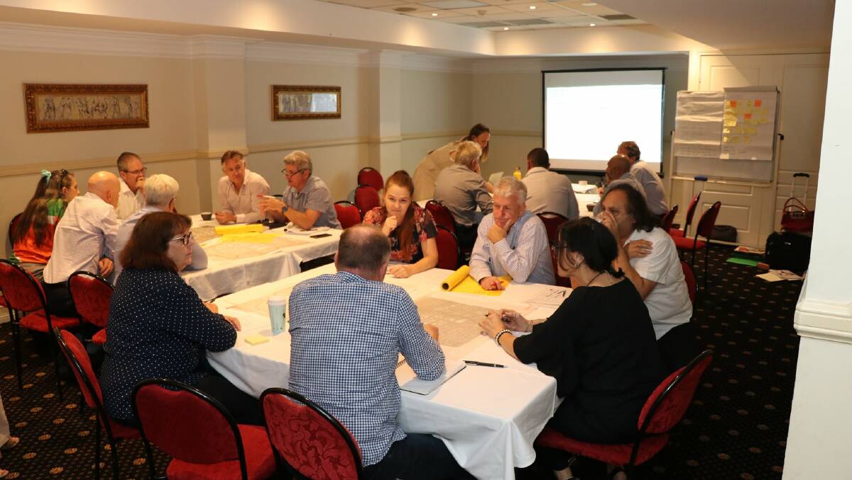 Around 80 community members got together with planners to make some early concept ideas for the Mount Isa CBD refresh on November 2. Pictures: Mount Isa City Council. 